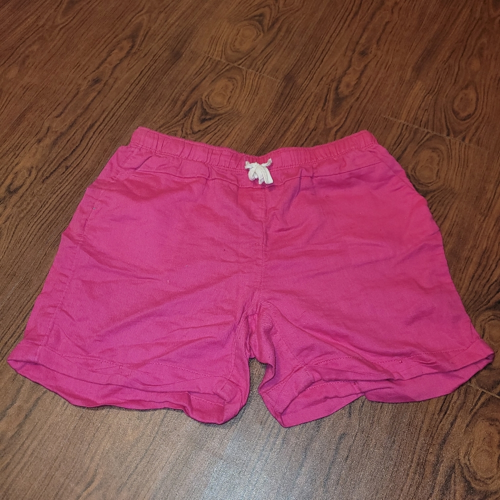 Girls hot pink jean shorts size xl
